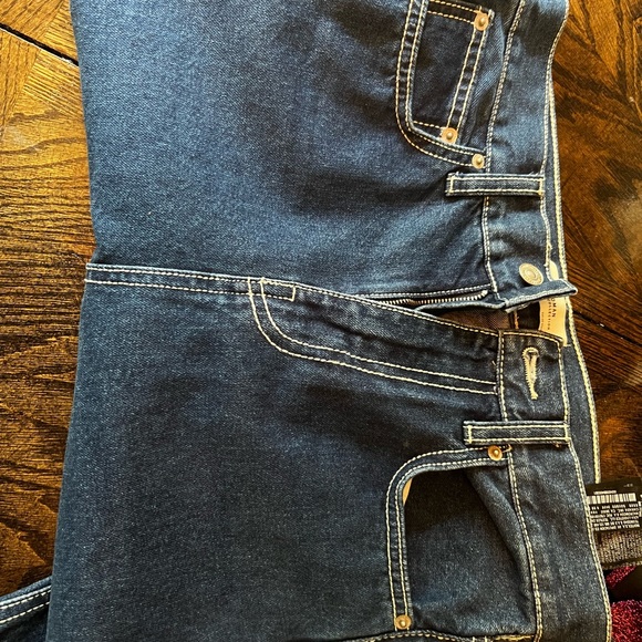 Zara Wide Leg Denim Trousers/Jeans - Picture 6 of 7